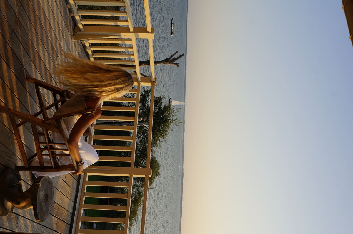 Golden hour on the terrace at Villa La Tosca, Arcachon Bay